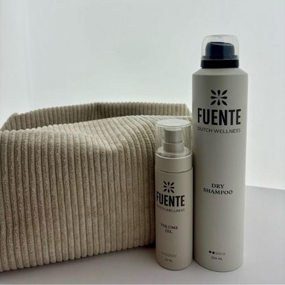 Fuente Dry Shampoo + Volume Oil = Gratis Beauty Bag