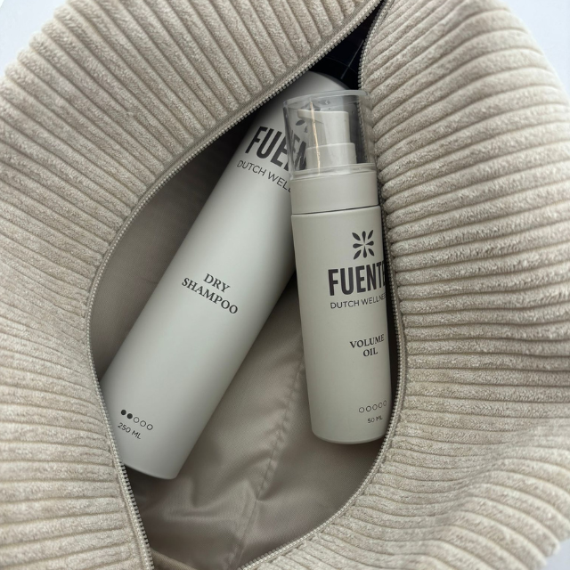 Fuente Dry Shampoo + Volume Oil = Gratis Beauty Bag