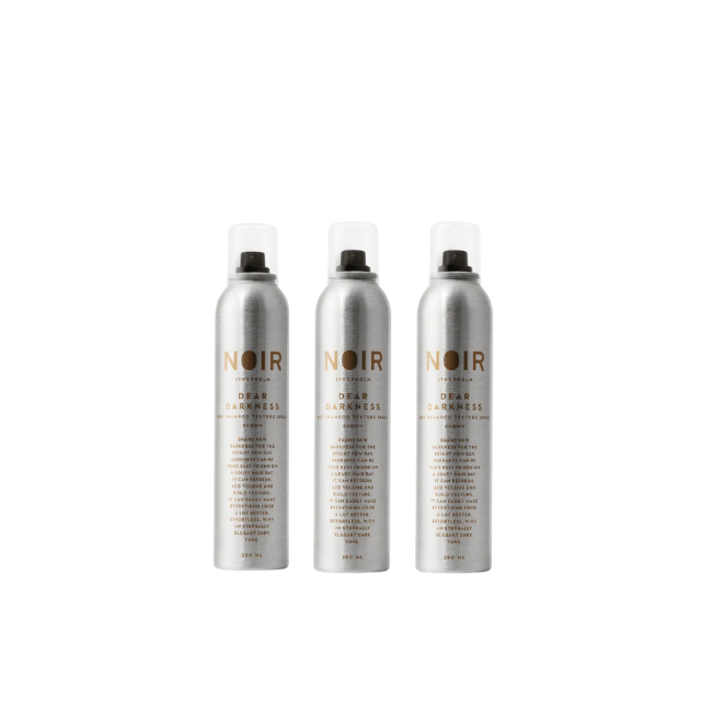 Voordeelbundel! 3x NOIR Stockholm Dear Darkness Dry Shampoo Texture Spray