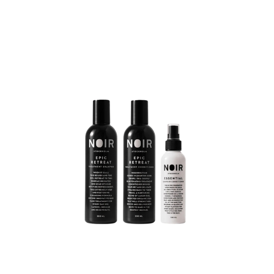 Voordeelbundel NOIR Stockholm! Epic Retreat Treatment Shampoo & Conditioner + Essential Leave-In