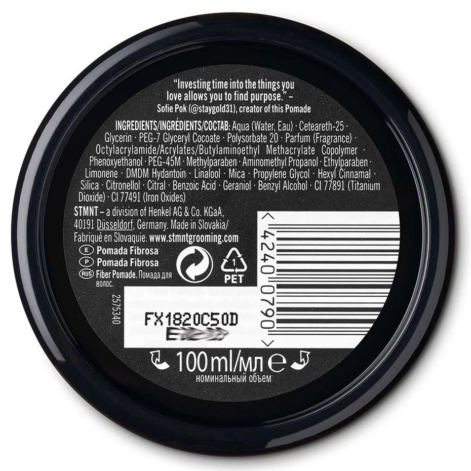 STMNT Fiber Pomade